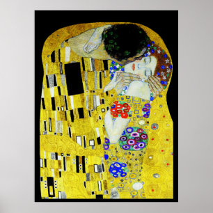 Gustav Klimt malerische Kunst Kiss Liebe Poster