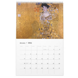 Gustav Klimt Malkunst Kalender