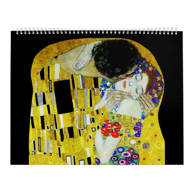 Gustav Klimt Malkunst Kalender (Titelbild)