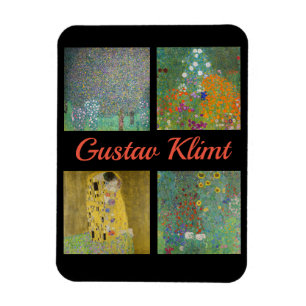 Gustav Klimt Masterpiece Patchwork Magnet