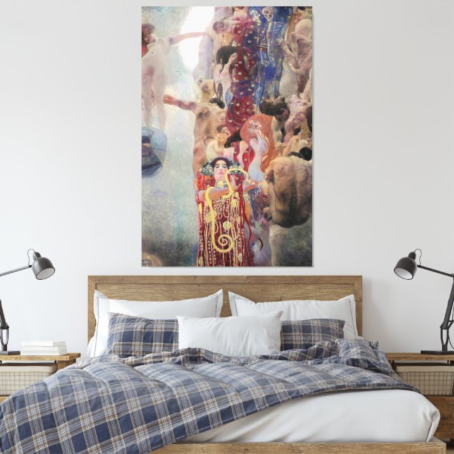 Gustav Klimt- Medizin (1907) Leinwanddruck (Insitu (Schlafzimmer))