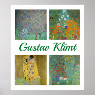 Gustav Klimt Meisterwerke Patchwork Poster
