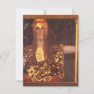 Gustav Klimt Minerva Pallas Athena Einladungen