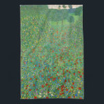 Gustav Klimt - Mohnfeld Geschirrtuch<br><div class="desc">Mohnfeld / Poppiesfeld - Gustav Klimt, Öl auf Leinwand, 1907</div>