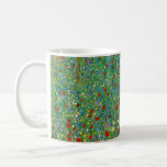 Gustav Klimt - Mohnfeld Kaffeetasse<br><div class="desc">Mohnfeld / Poppiesfeld - Gustav Klimt,  Öl auf Leinwand,  1907</div>