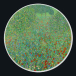 Gustav Klimt - Mohnfeld Keramikknauf<br><div class="desc">Mohnfeld / Poppiesfeld - Gustav Klimt, Öl auf Leinwand, 1907</div>