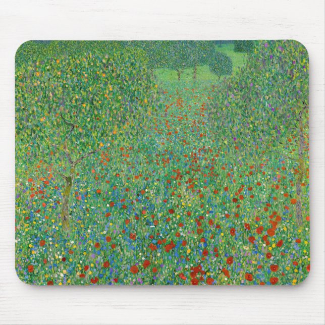 Gustav Klimt - Mohnfeld Mousepad (Vorne)