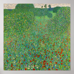 Gustav Klimt - Mohnfeld Poster