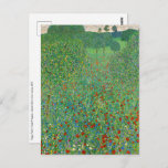 Gustav Klimt - Mohnfeld Postkarte<br><div class="desc">Mohnfeld / Poppiesfeld - Gustav Klimt,  Öl auf Leinwand,  1907</div>