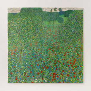 Gustav Klimt - Mohnfeld Puzzle