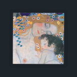 Gustav Klimt - Mutter und Kind Acryl Tablett<br><div class="desc">Mutter und Kind (Detail von drei Jahren der Frau) - Gustav Klimt,  Öl auf Leinwand,  1905</div>