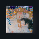 Gustav Klimt - Mutter und Kind Button<br><div class="desc">Mutter und Kind (Detail von drei Jahren der Frau) - Gustav Klimt,  Öl auf Leinwand,  1905</div>