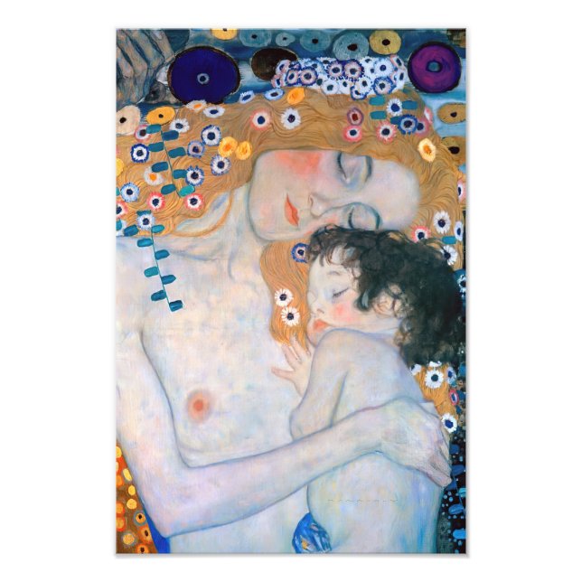 Gustav Klimt - Mutter und Kind Fotodruck (Vorne)