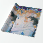 Gustav Klimt - Mutter und Kind Geschenkpapier<br><div class="desc">Mutter und Kind (Detail von drei Jahren der Frau) - Gustav Klimt,  Öl auf Leinwand,  1905</div>