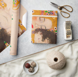 Gustav Klimt - Mutter und Kind Geschenkpapier