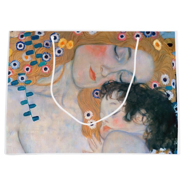 Gustav Klimt - Mutter und Kind Große Geschenktüte (Vorderseite)
