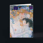 Gustav Klimt - Mutter und Kind Karte<br><div class="desc">Mutter und Kind (Detail von drei Jahren der Frau) - Gustav Klimt,  Öl auf Leinwand,  1905</div>