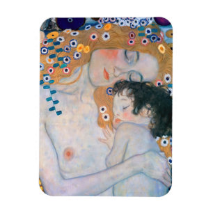 Gustav Klimt - Mutter und Kind Magnet