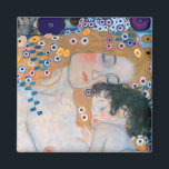 Gustav Klimt - Mutter und Kind Magnet<br><div class="desc">Mutter und Kind (Detail von drei Jahren der Frau) - Gustav Klimt,  Öl auf Leinwand,  1905</div>