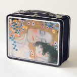 Gustav Klimt - Mutter und Kind Metall Brotdose<br><div class="desc">Mutter und Kind (Detail von drei Jahren der Frau) - Gustav Klimt,  Öl auf Leinwand,  1905</div>
