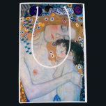 Gustav Klimt - Mutter und Kind Mittlere Geschenktüte<br><div class="desc">Mutter und Kind (Detail von drei Jahren der Frau) - Gustav Klimt,  Öl auf Leinwand,  1905</div>