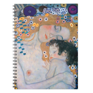 Gustav Klimt - Mutter und Kind Notizblock