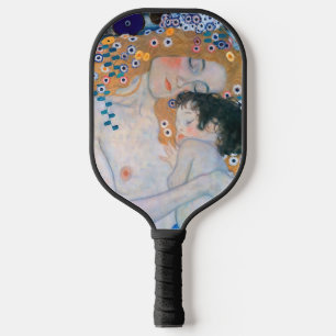 Gustav Klimt - Mutter und Kind Pickleball Schläger