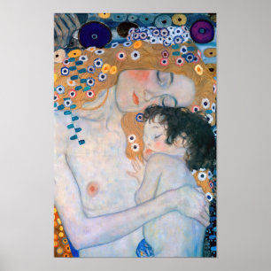 Gustav Klimt - Mutter und Kind Poster
