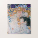 Gustav Klimt - Mutter und Kind Puzzle<br><div class="desc">Mutter und Kind (Detail von drei Jahren der Frau) - Gustav Klimt,  Öl auf Leinwand,  1905</div>