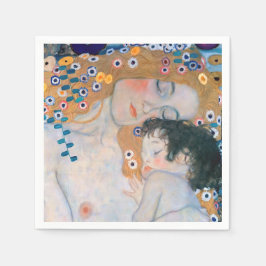 Gustav Klimt - Mutter und Kind Serviette
