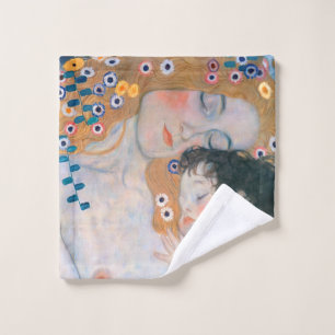 Gustav Klimt - Mutter und Kind Waschlappen