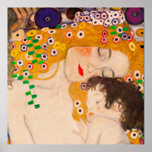 Gustav Klimt - Mutter- und Kinderposter Poster