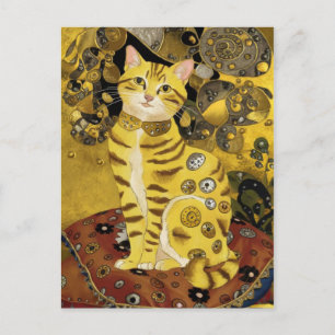 Gustav Klimt niedlicher Katzenlöffel, Gustav klimt Postkarte