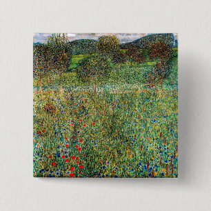 Gustav Klimt - Obstgarten Button