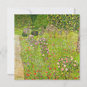Gustav Klimt Orchard mit Rose Einladung