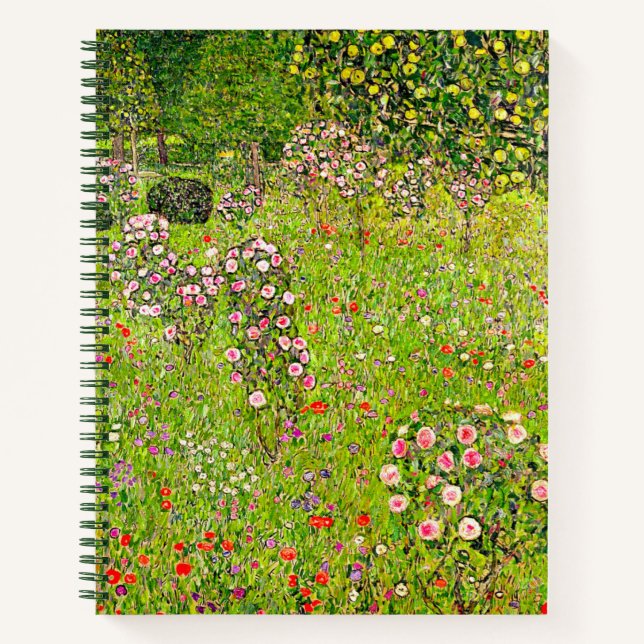 Gustav Klimt Orchard mit Rose Notizbuch (Vorderseite)