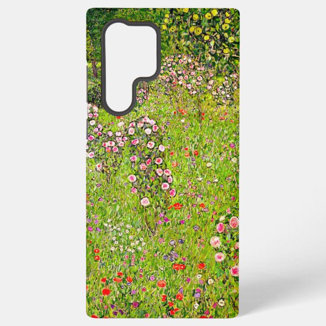Gustav Klimt Orchard mit Rose Samsung Galaxy Hülle (Rückseite)