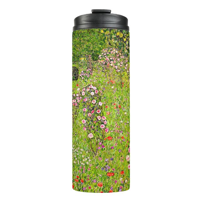 Gustav Klimt Orchard mit Rose Thermosbecher (Vorderseite)