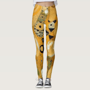 Gustav Klimt Owl in einem Baum Leggings