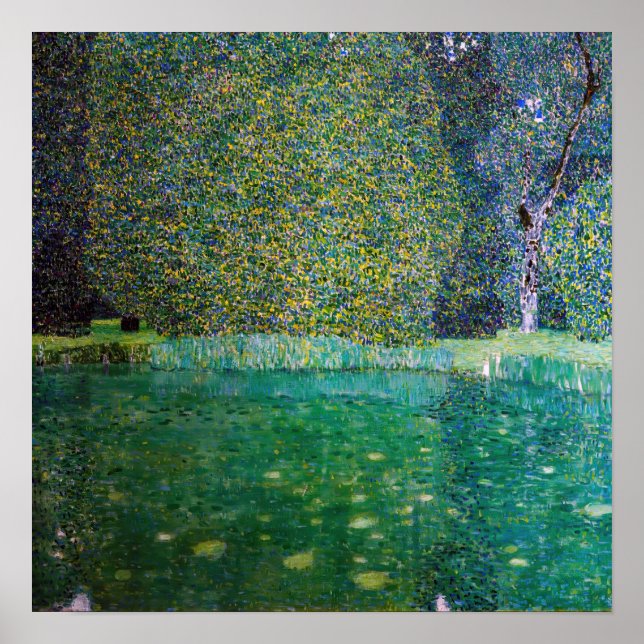 Gustav Klimt - Park Schloss Kammer am Attersee Poster (Vorne)