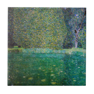 Gustav Klimt - Park von Schloss Kammer am Attersee Fliese