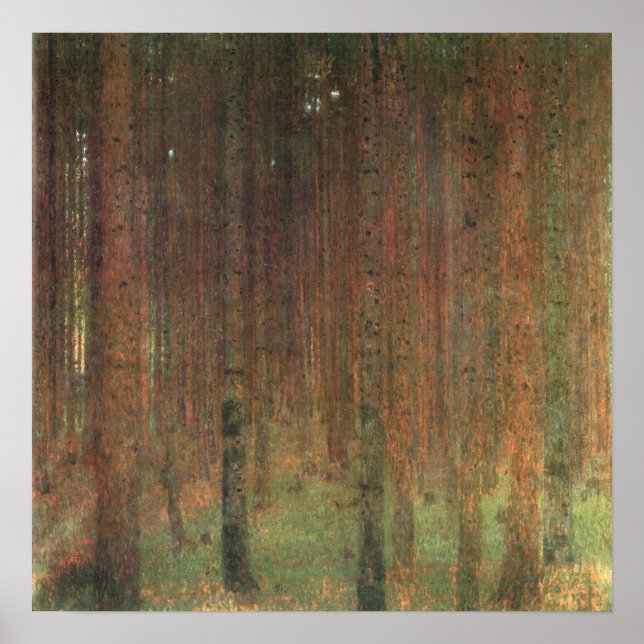 Gustav Klimt - Pine Trees, 1902 Poster (Vorne)