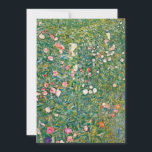Gustav Klimt Pink Blume Einladung<br><div class="desc">Gustav Klimt Pink Blume</div>