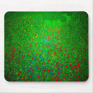 Gustav Klimt Poppy Field Mousepad