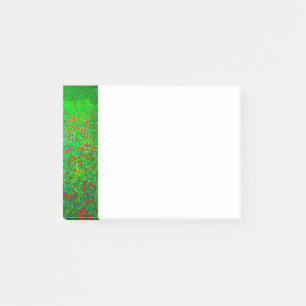 Gustav Klimt Poppy Field Post-it Klebezettel