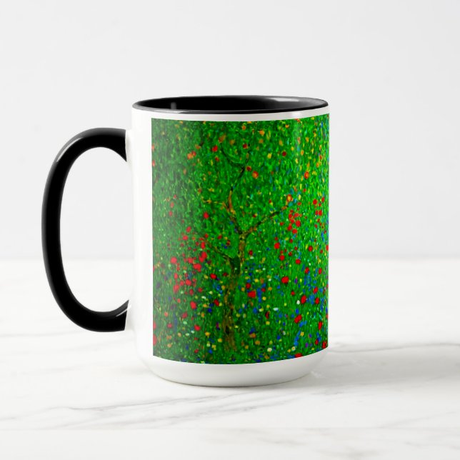Gustav Klimt Poppy Field Tasse (Links)