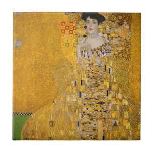 Gustav Klimt - Portrait Adele Bloch-Bauer I Fliese