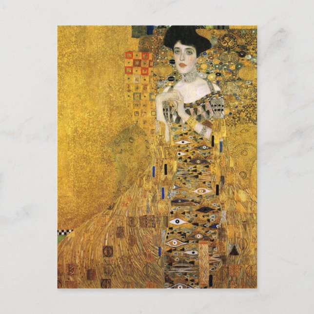GUSTAV KLIMT - Portrait von Adele Bloch-Bauer 1907 Postkarte (Vorderseite)