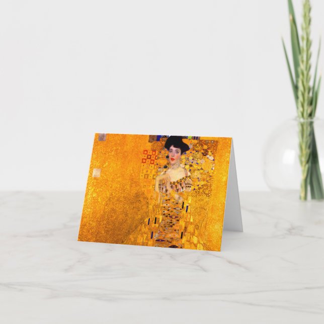 Gustav Klimt Portrait von Adele Bloch Bauer Einladung (Vorderseite)