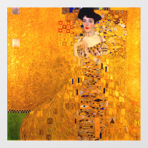 Gustav Klimt Portrait von Adele Bloch Bauer Fensteraufkleber